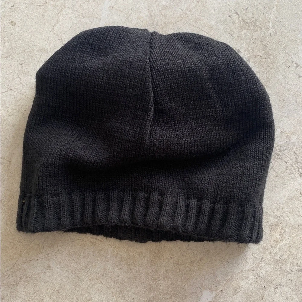 Black & Grey Reversible Beanie - Picture 3 of 3